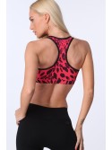 Coral leopard print sports top MR15498 - Online store - Boutique